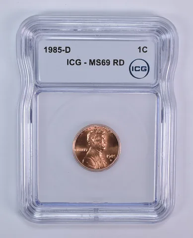 1985-D Lincoln Memorial Cent MS69 RD ICG
