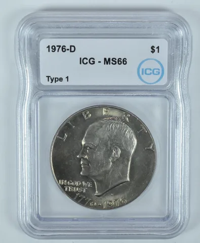 1976-D Eisenhower $1 Type 1 MS66 ICG