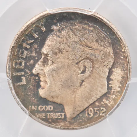 1952 Roosevelt Dime XF40 PCGS Beautiful Tone *0764