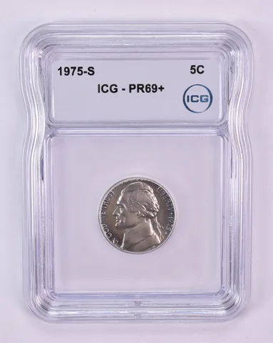 1975-S Jefferson Nickel PR69+ ICG