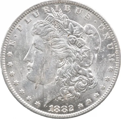 1882-O/S Morgan Silver Dollar VAM-5 Broken S *4842