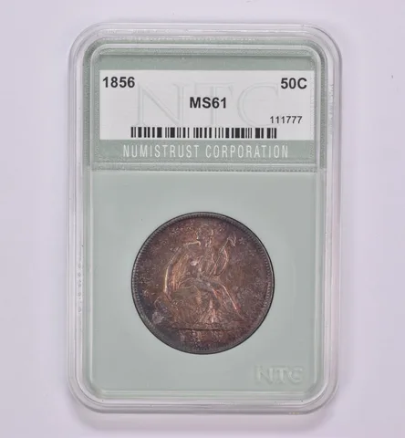 1856 Seated Liberty Half Dollar Beautiful Tone *0459