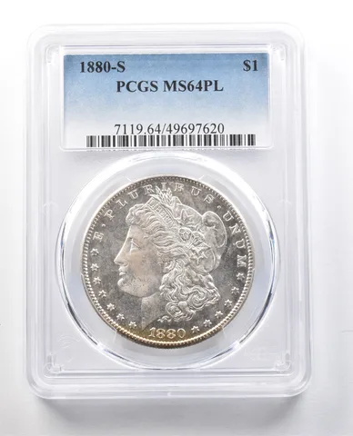 1880-S Morgan Silver Dollar MS64 PL PCGS *1319
