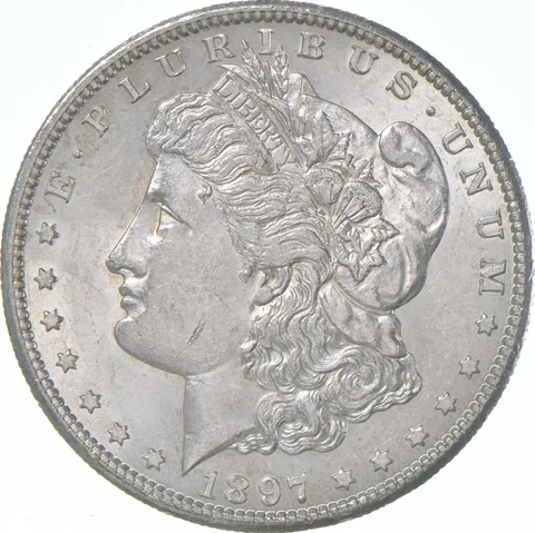 BU/Unc 1897-S Morgan Silver Dollar (1 coin)