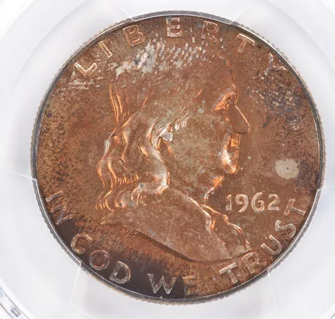 1962 Franklin Half Dollar PR65 PCGS Beautiful Tone *2170