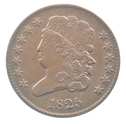 1825 Classic Head Half Cent *0820