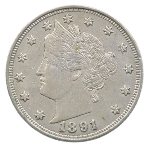 1891 Liberty V Nickel *4638