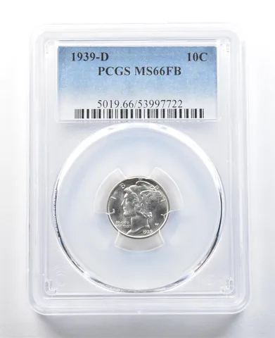 1939-D Mercury Dime MS66 FB PCGS *3484