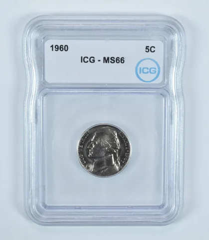 1960 Jefferson Nickel MS66 ICG