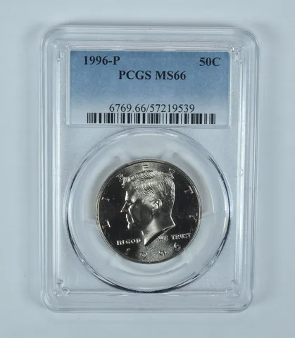 1996-P Kennedy Half Dollar MS66 PCGS Blue Label