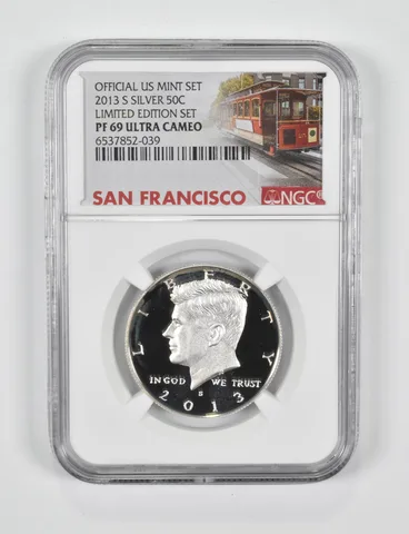 2013-S Kennedy Half Dollar Silver US Mint Set PF69 NGC Limited Edition