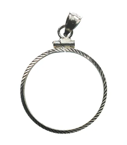 Sterling Silver 21 MM US Nickel Coin Bezel Pendant Frame Edge *2376
