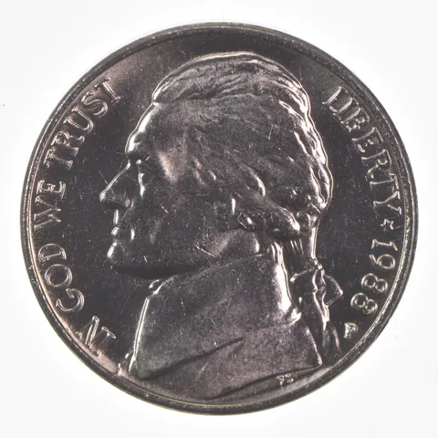 1988-P Jefferson Nickel Unc