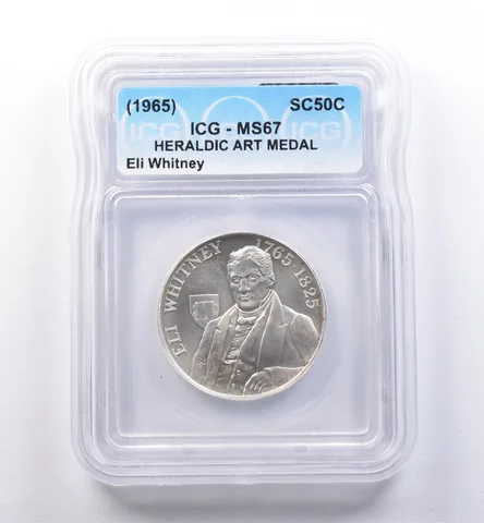 (1965) So Called Half Dollar Eli Whitney MS67 ICG *8425