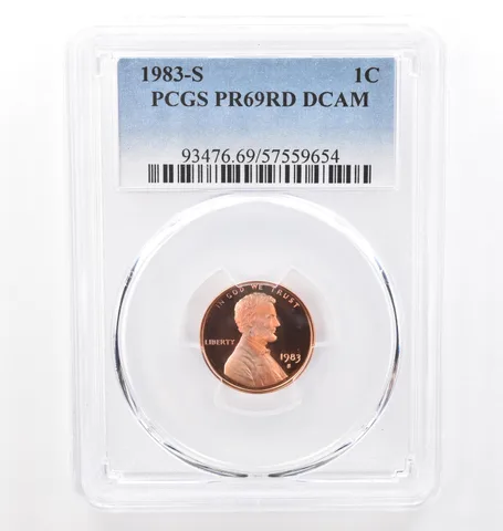 1983-S Lincoln Memorial Cent PR69 RD DCAM PCGS Beautiful Tone a7754