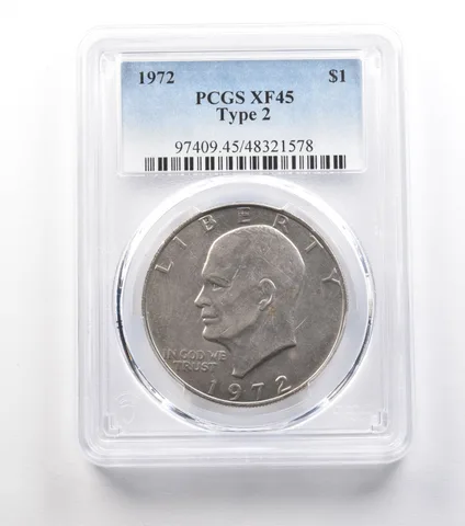 1972 Eisenhower $1 Type 2 XF45 PCGS *0975