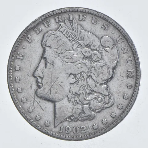 Early - 1902 Morgan Silver Dollar - 90% US Coin *980