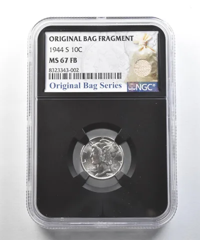 1944-S Mercury Dime Original Bag Fragment MS67 FB NGC *2025