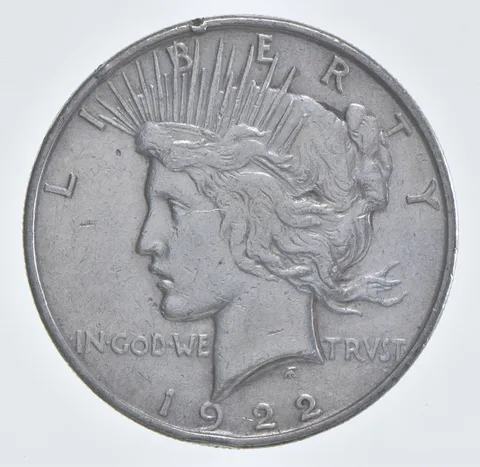 Better - 1922 Peace Silver Dollar - 90% US Coin *622