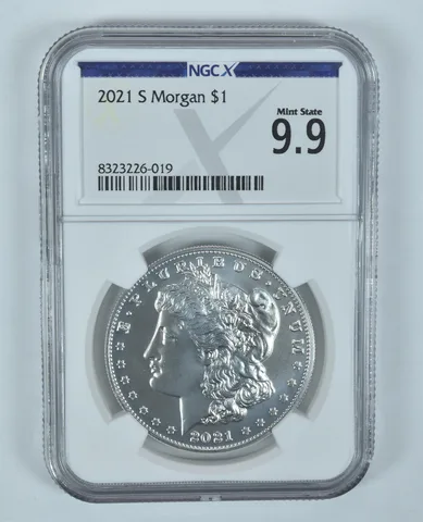 2021-S Morgan Silver Dollar Mint State 9.9 NGC X NGCX