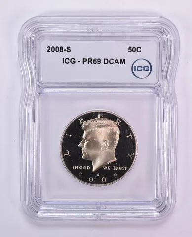 2008-S Kennedy Half Dollar PR69 DCAM ICG