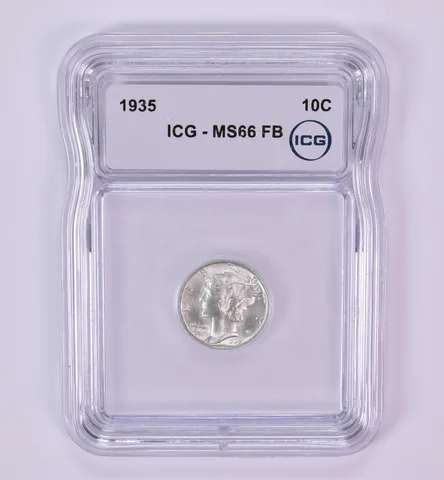 1935 Mercury Dime MS66 FB ICG *1782