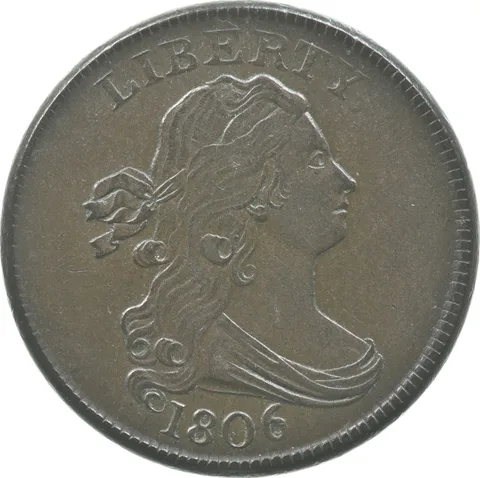 1806 Draped Bust Half Cent *8958