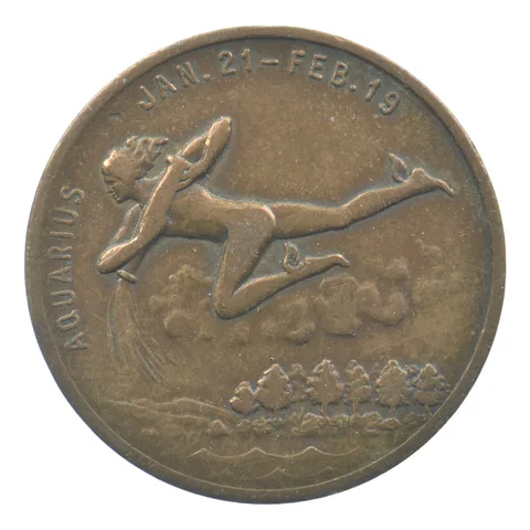 Aquarius - Your Lucky Numbers Token Medal *5024