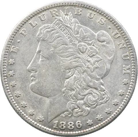 1886-S Morgan Silver Dollar a5813