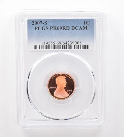 2007-S Lincoln Memorial Cent PR69 RD DCAM PCGS Beautiful Tone *2100