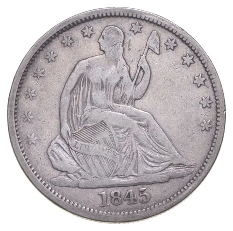 1845-O Seated Liberty Half Dollar - No Drapery *3370