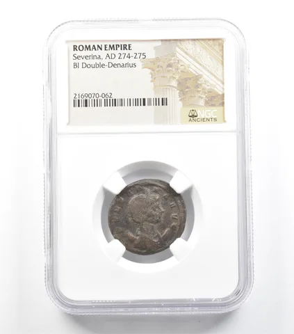 AD 274-275 Roman Empire Severina BI Double-Denarius NGC *5921