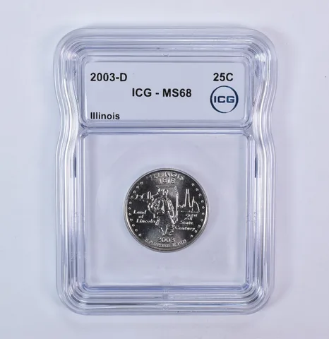 2003-D Washington State Quarter Illinois MS68 ICG