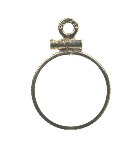 12K 13mm GF Gold $1 Piece Or 2 Peso Mexico Coin Bezel Pendant Frame Edge *1395