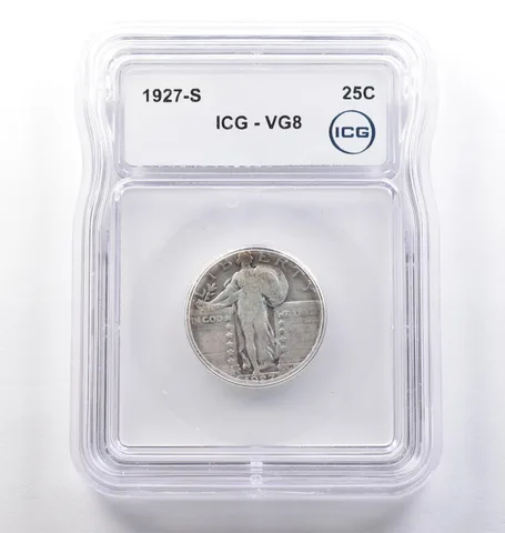 1927-S Standing Liberty Quarter VG8 ICG *3773