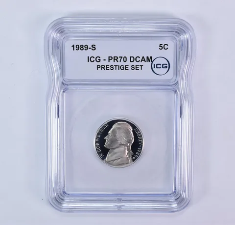 1989-S Jefferson Nickel Prestige Set PR70 DCAM ICG