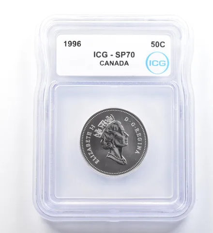 1996 Canada 50 Cents SP70 ICG a1123