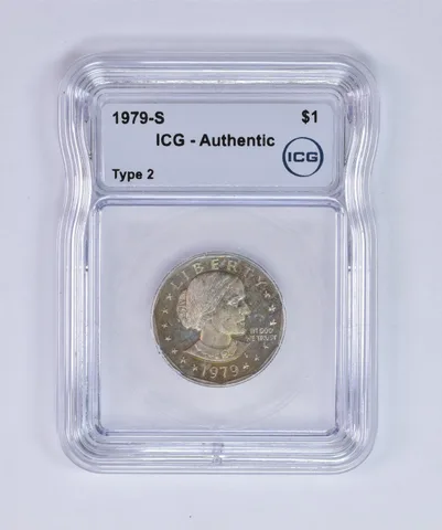 1979-S Susan B Anthony $1 Type 2 Authentic ICG Beautiful Tone *8018