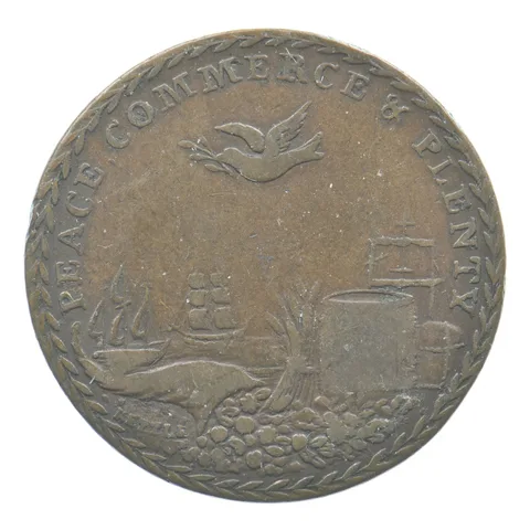 1801 Great Britain Peace With France Medal *6495