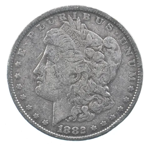 Early - 1882 Morgan Silver Dollar - 90% US Coin *041
