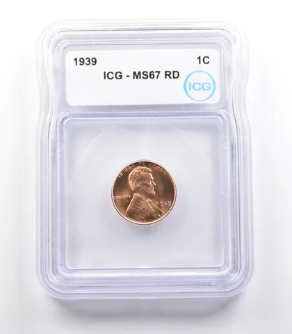 1939 Lincoln Wheat Cent MS67 RD ICG *2435