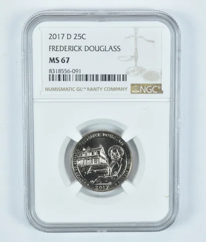 2017-D Washington Quarter Frederick Douglass ATB MS67 NGC