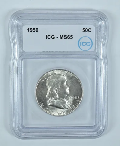 1950 Franklin Half Dollar MS65 ICG