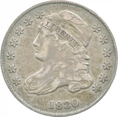 1830 Capped Bust Dime Large 10c *9028