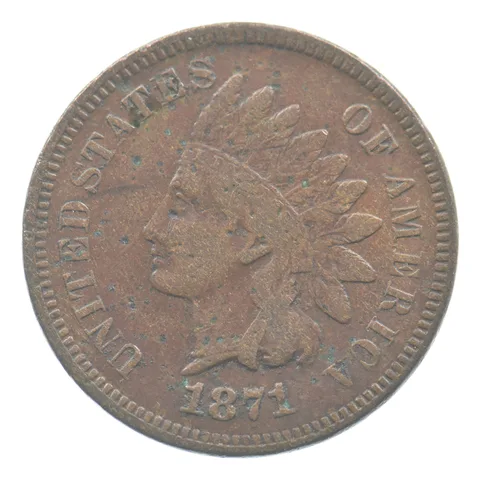 1871 Indian Head Cent *9675