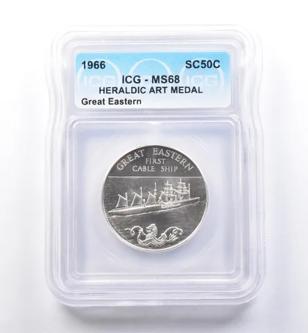 1966 So Called Half Dollar Great Eastern MS68 ICG *8457