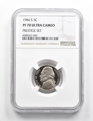 PF70 UCAM 1984-S Jefferson Nickel Prestige Set NGC RARE PEDIGREE *9772