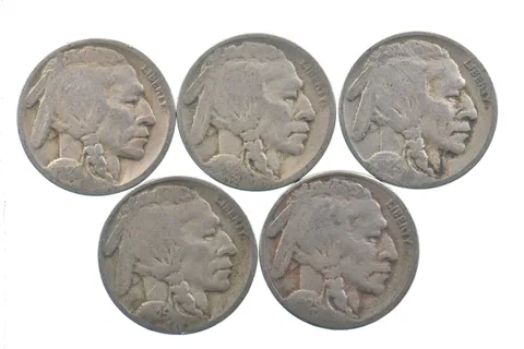 BETTER Lot 1928-D Worn Date 1929-S 1925-S 1929-S Buffalo Nickel Collection *023