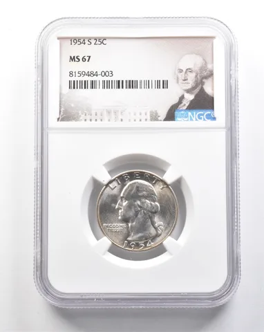 1954-S Washington Quarter MS67 NGC *7446