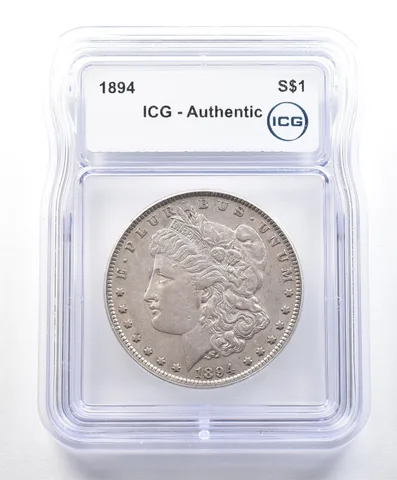 1894 Morgan Silver Dollar Authentic ICG *9019